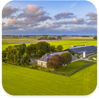 Farm property with fields